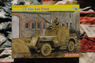 Dragon 6714  WILLY'S JEEP Armoured 1/4 Ton 4X4 Truck with .50-cal Machine Gun